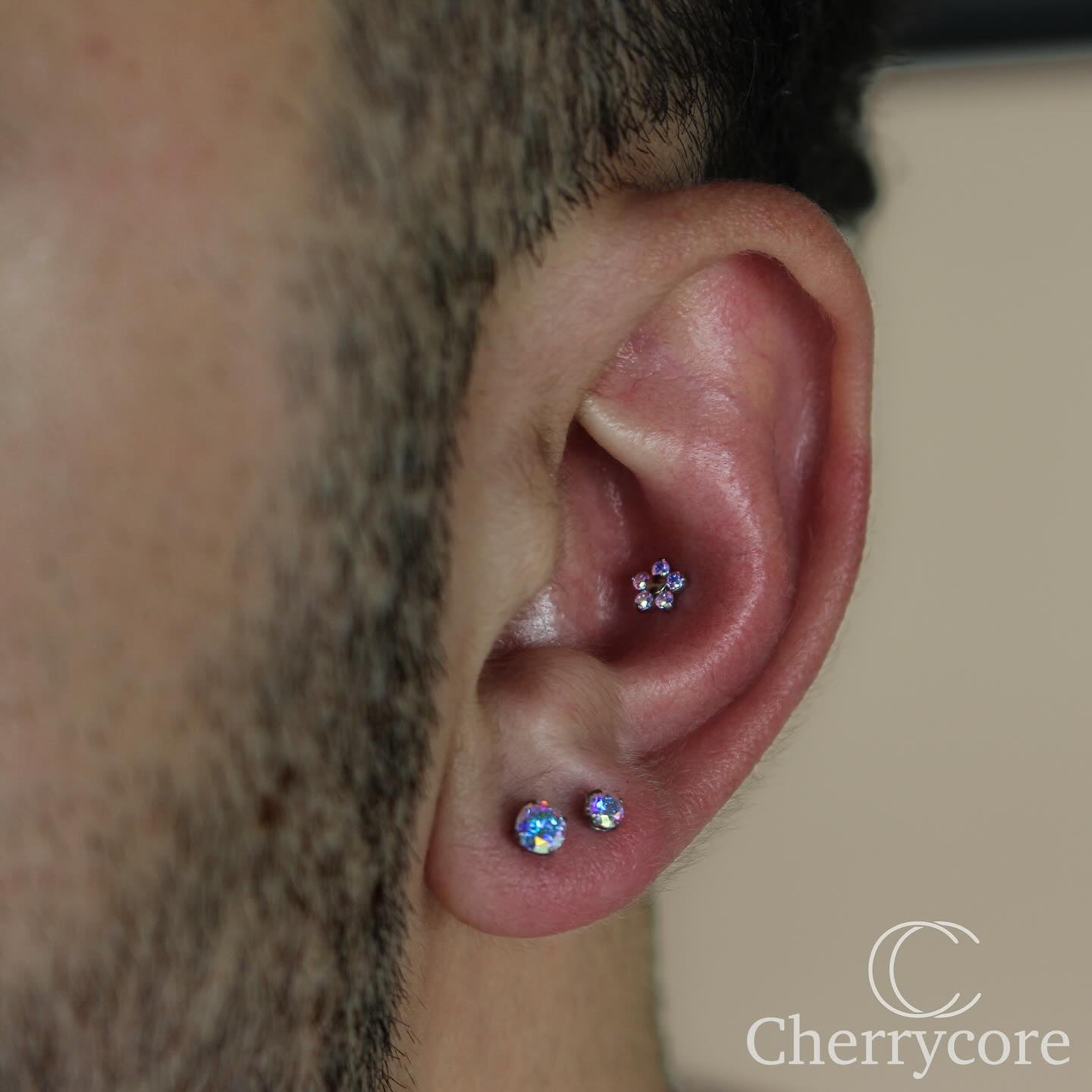 Titanium Prong Set Gem Threadless Attachment