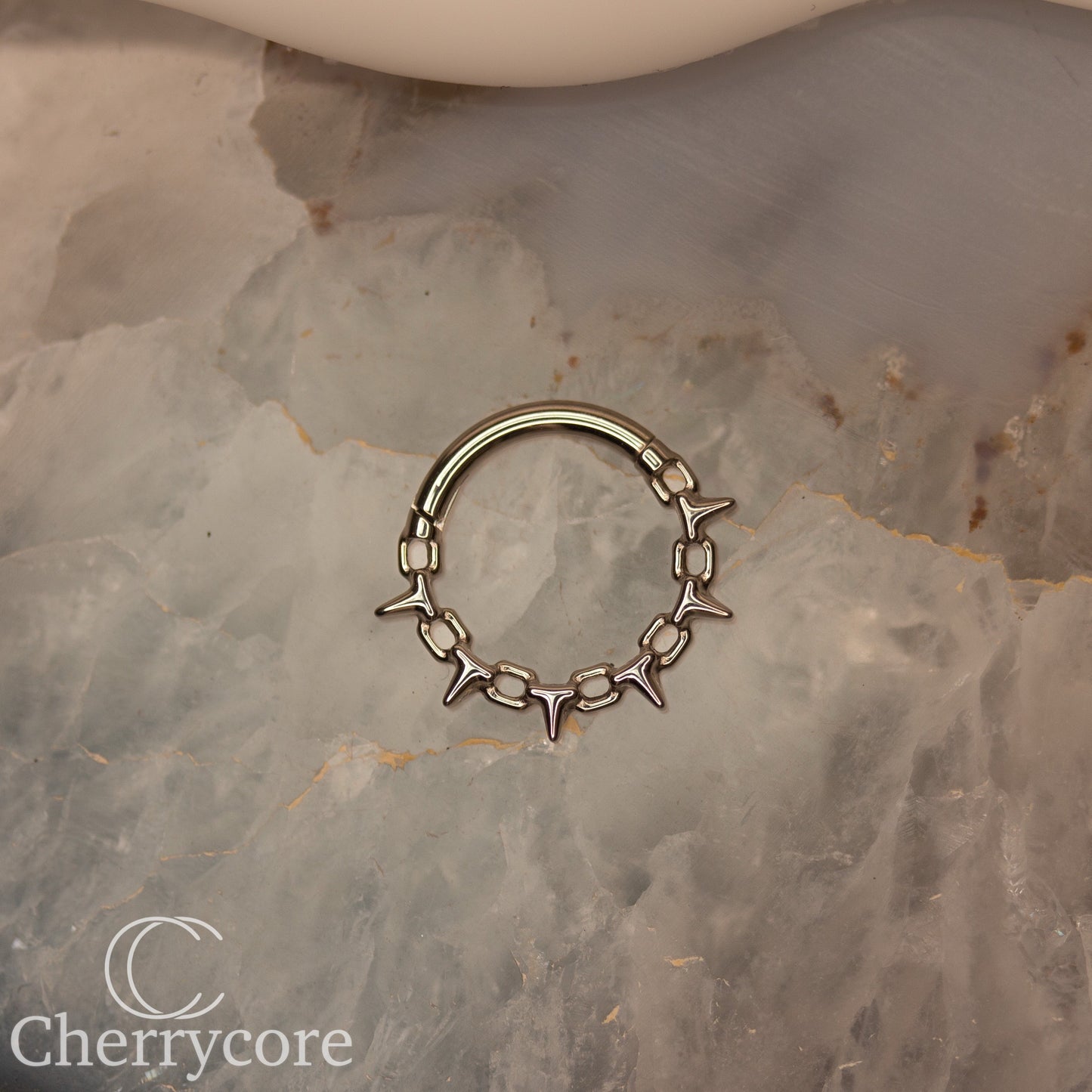 Titanium Barb Wire Hinge Ring