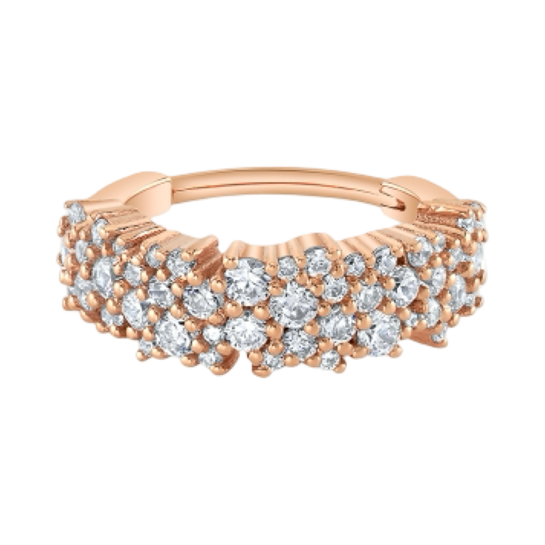 Stardust- 14k gold- Genuine Diamond