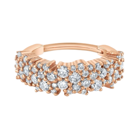 Stardust- 14k gold- Genuine Diamond