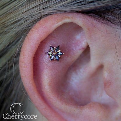 Mystic Elegance- 14kt- Threadless Attachment