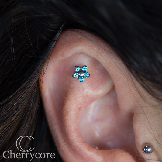 Titanium Flower Threadless Attachment