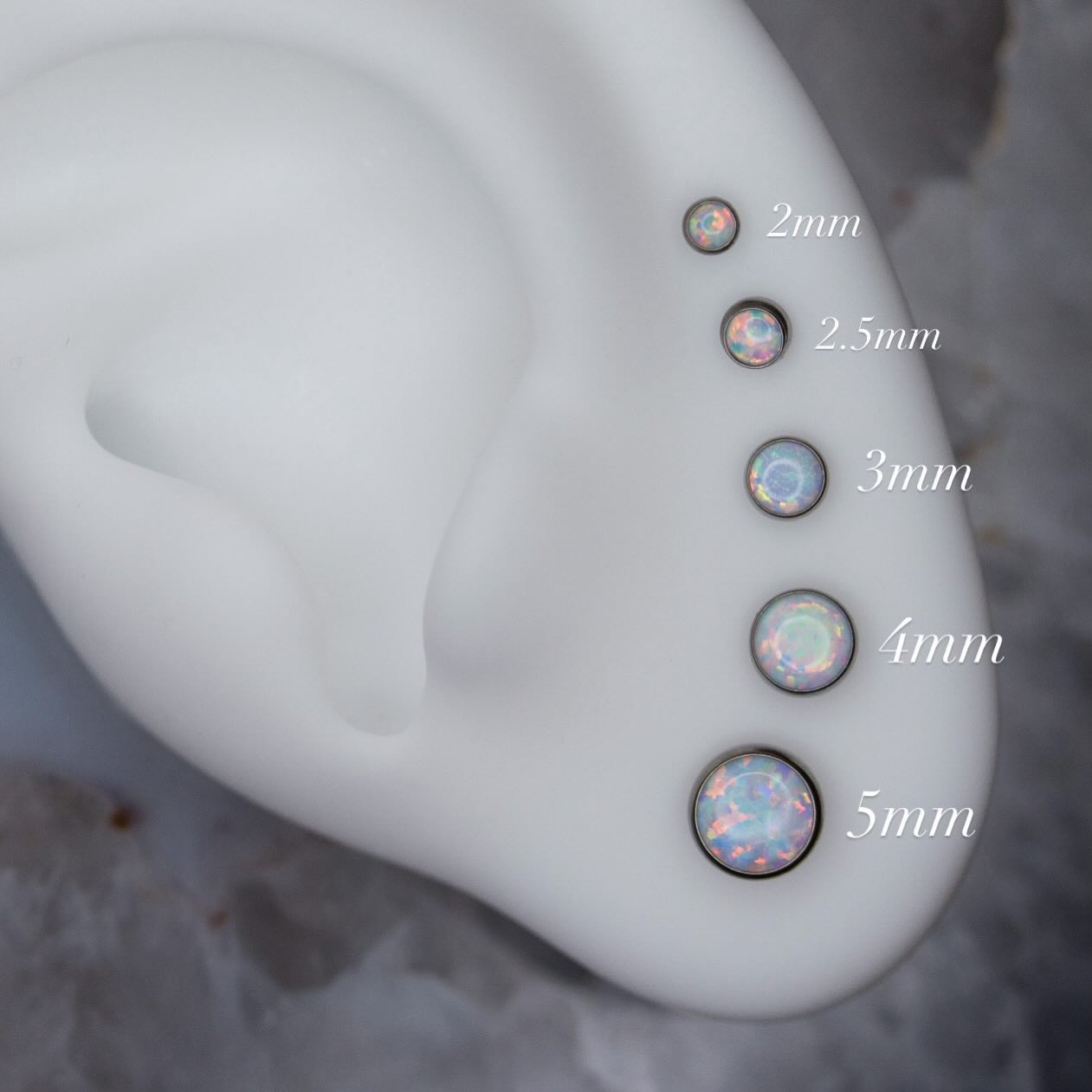 Titanium Opal Threadless Attachment