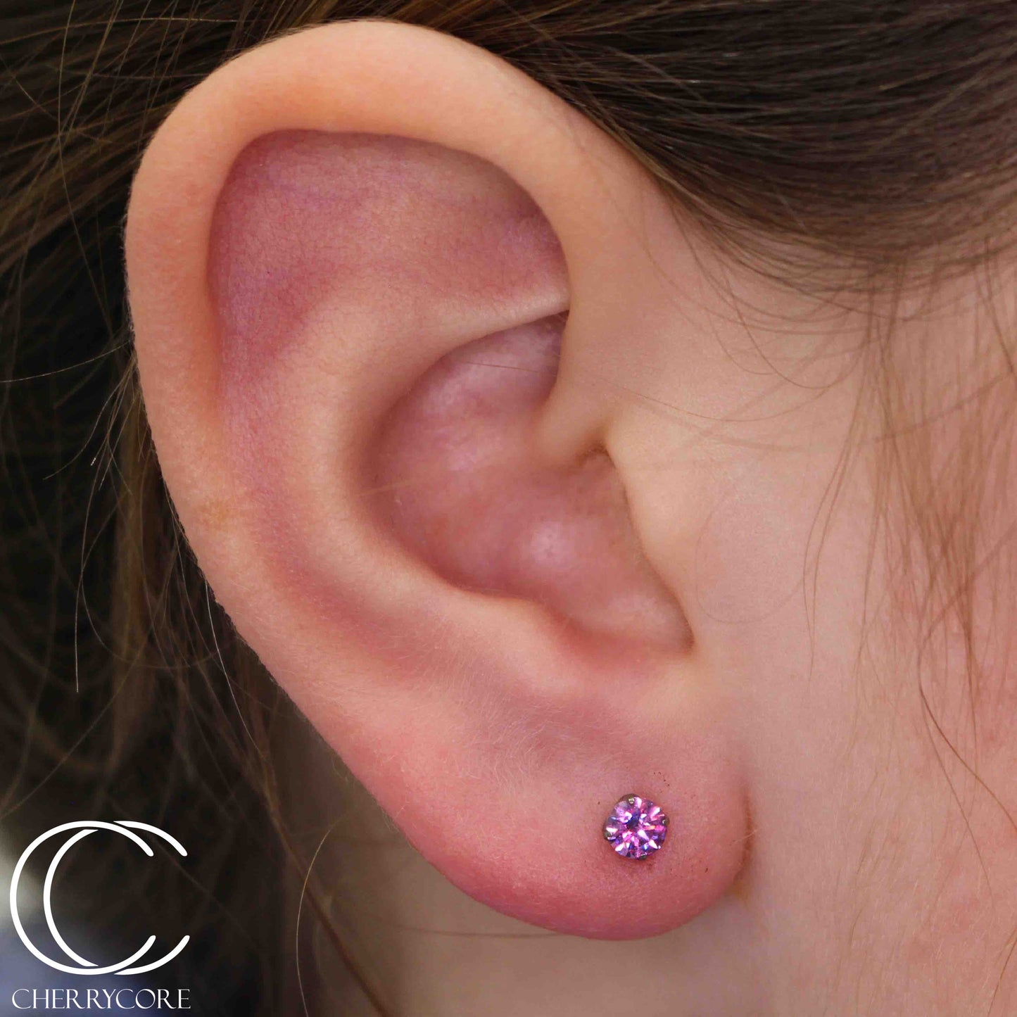 Titanium Prong Set Gem Threadless Attachment