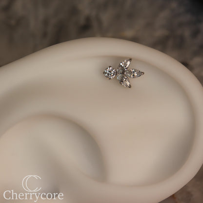 Petal - CZ- Titanium Threaded attachment