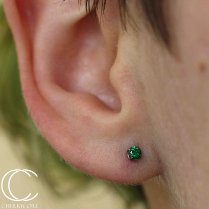 Titanium Prong Set Gem Threadless Attachment