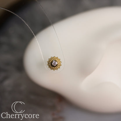 Negroni- Genuine Lab Diamnond- Threadless attachment