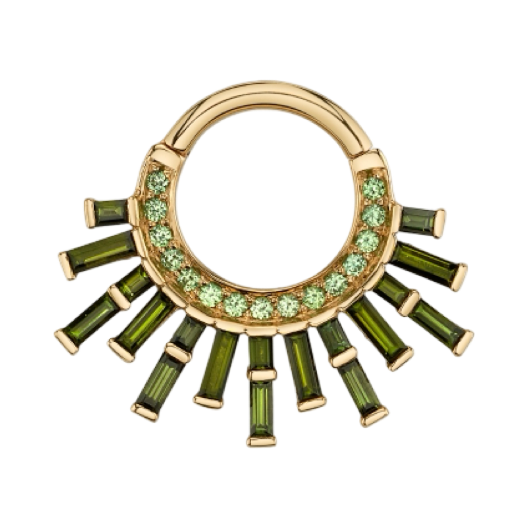 Mountain Light- Genuine Tsavorite & Green Tourmaline