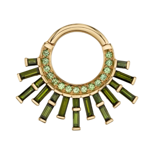Mountain Light- Genuine Tsavorite & Green Tourmaline