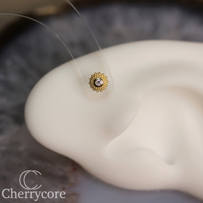 Negroni- Genuine Lab Diamnond- Threadless attachment