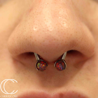 3 Prong Opal Ball Threaded Attachment