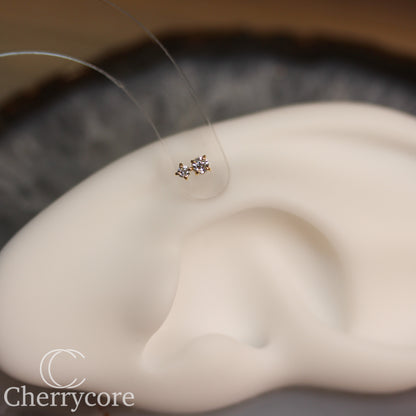 Bebe - Genuine Lab Diamonds- Threadless Attachment