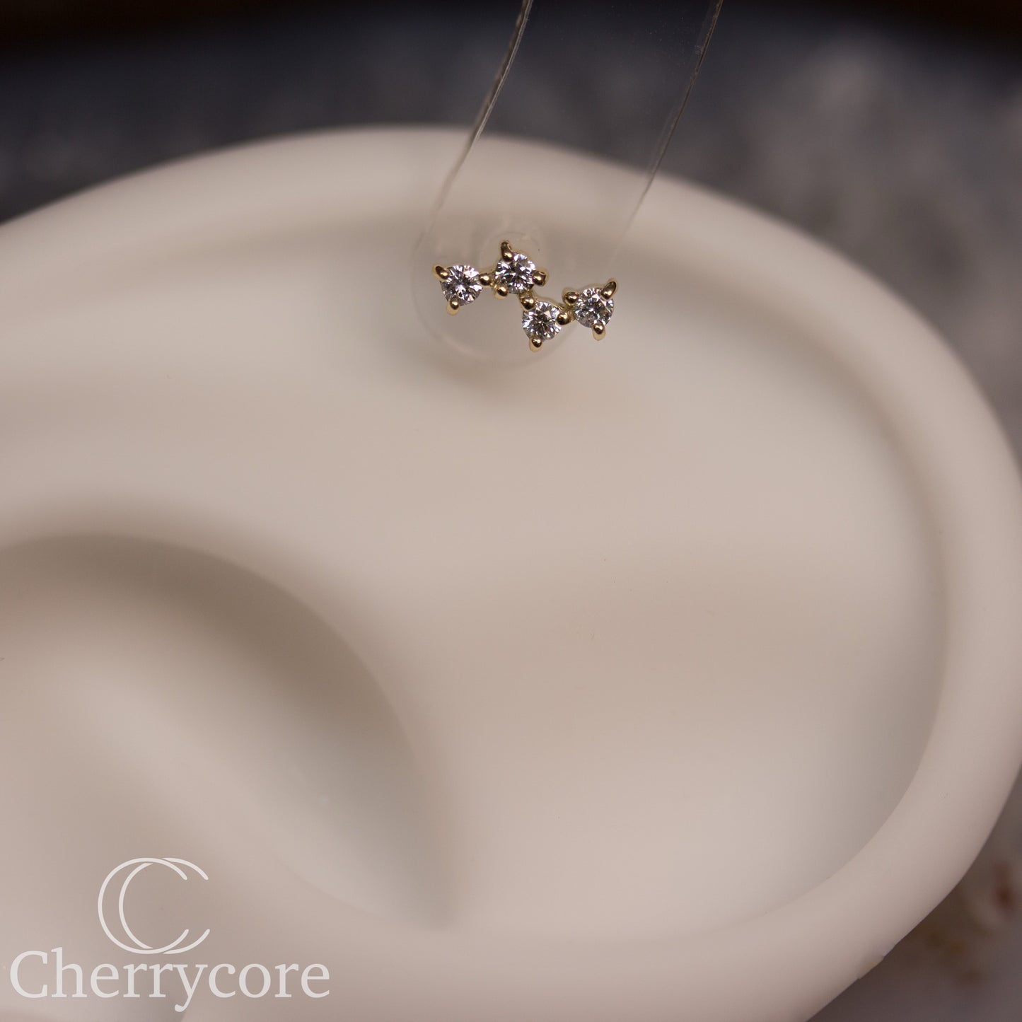 Fizzz- Genuine Lab Diamonds- Threadless attachment