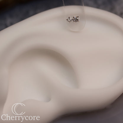 Bebe - Genuine Lab Diamonds-White Gold- Threadless Attachment