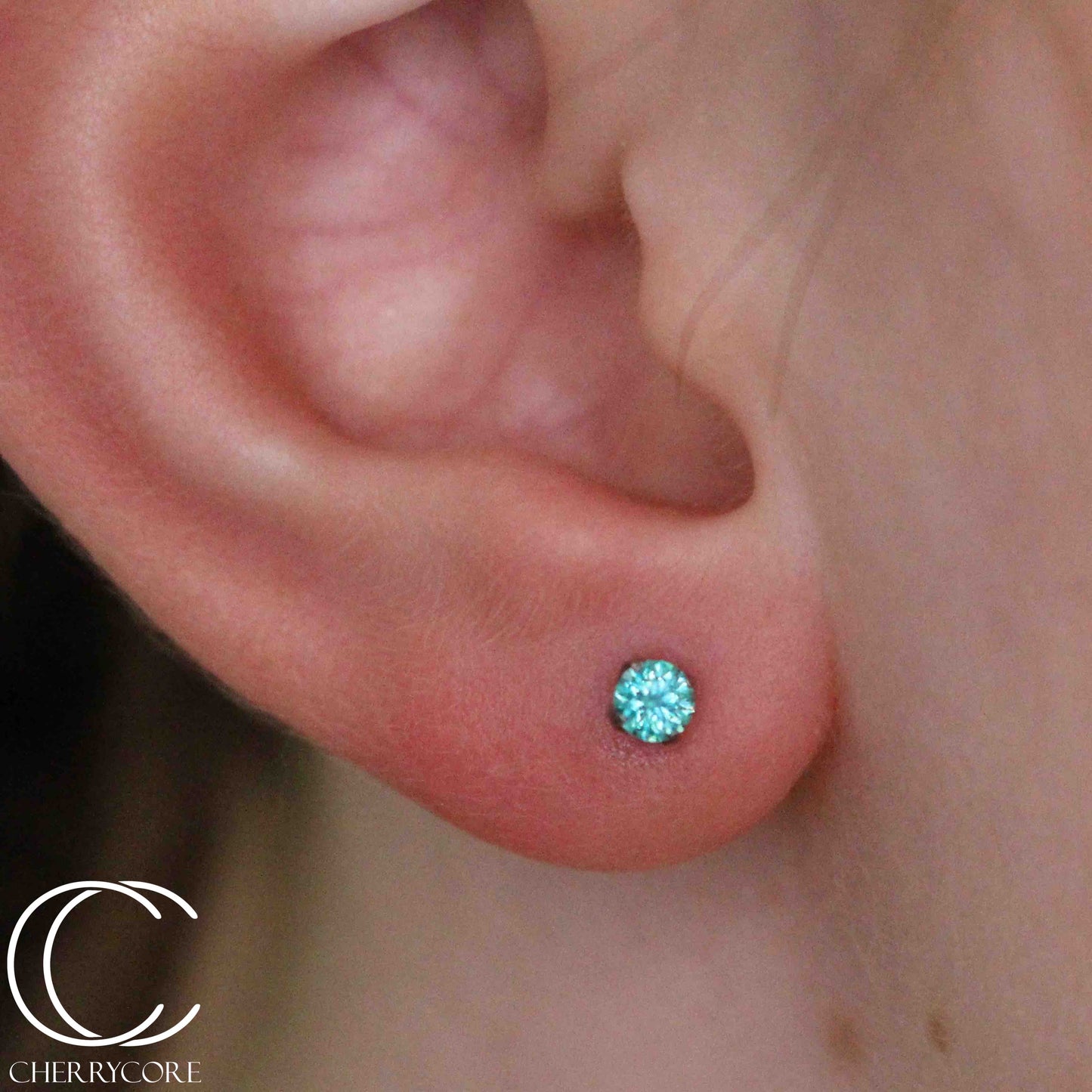 Titanium Prong Set Gem Threadless Attachment