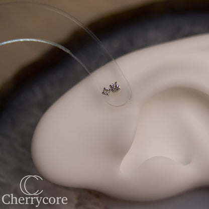 Bebe - Genuine Lab Diamonds-White Gold- Threadless Attachment