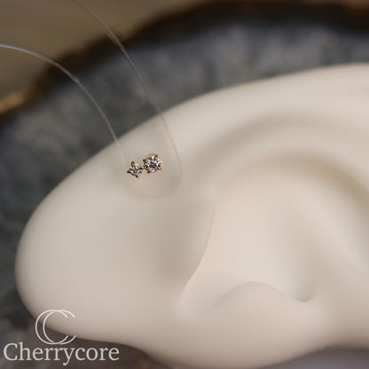 Bebe - Genuine Lab Diamonds- Threadless Attachment