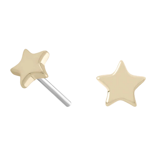 Rockstar - 14k gold- Threadless Attachment