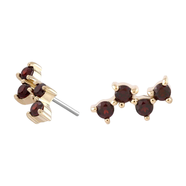 Fizzz- Genuine Garnet- Threadless attachment
