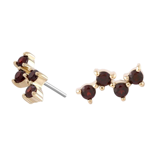Fizzz- Genuine Garnet- Threadless attachment