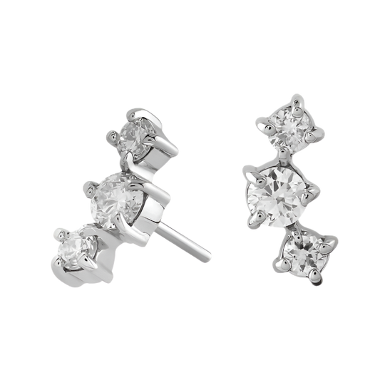 Three Sisters- Lab Diamond- White Gold- Threadless Attachment