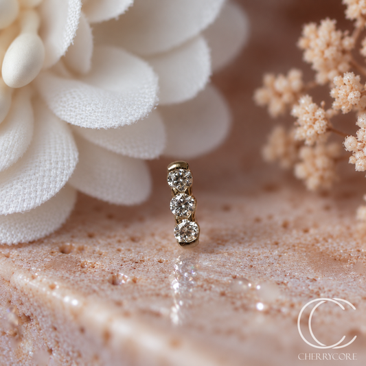 Lumi - 14k Yellow Gold- Threadless attachment