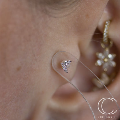 Cupid - 14k White Gold- Threadless attachment