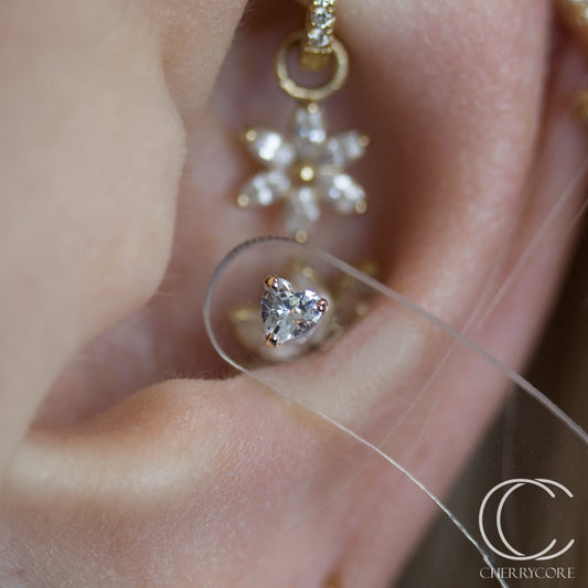 Sweet Heart - 14k Rose Gold - Threadless Attachment