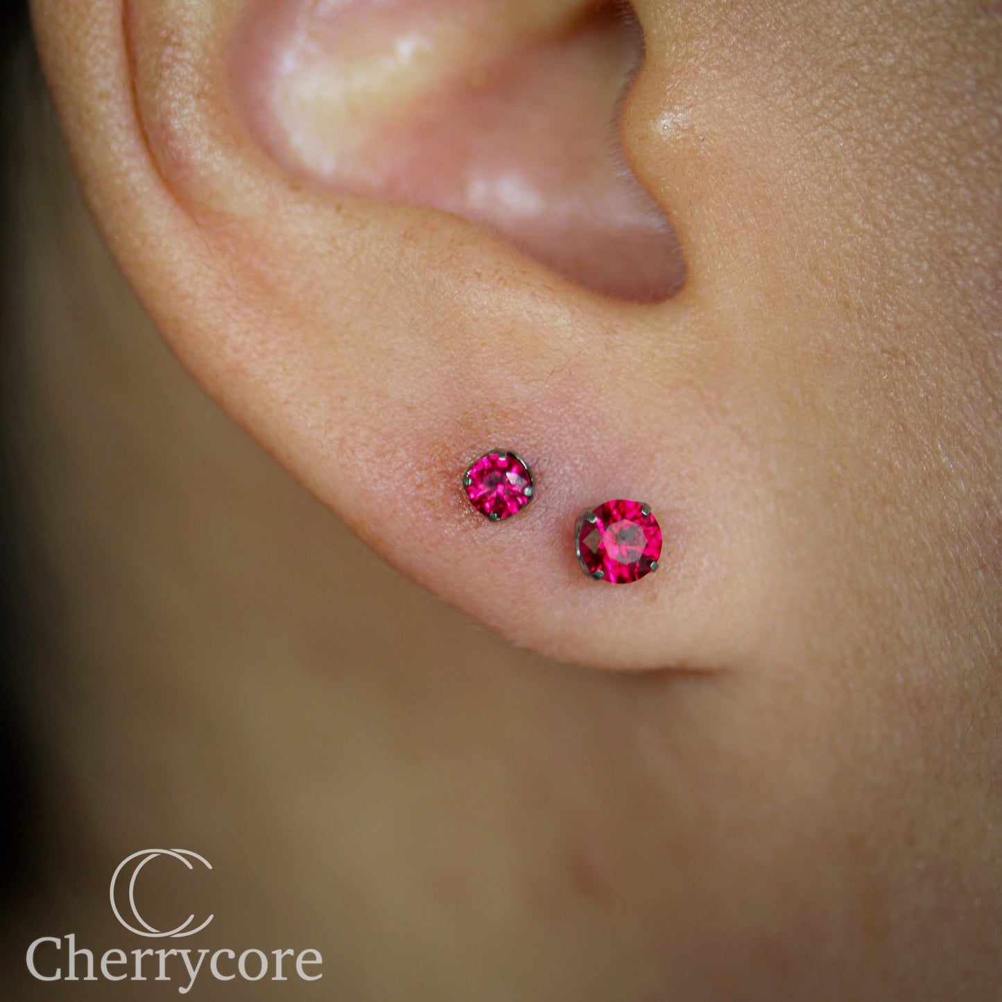 Titanium Prong Set Gem Threadless Attachment