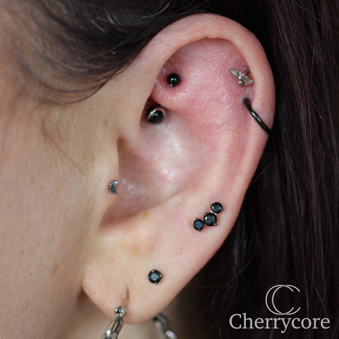 Titanium Prong Set Gem Threadless Attachment