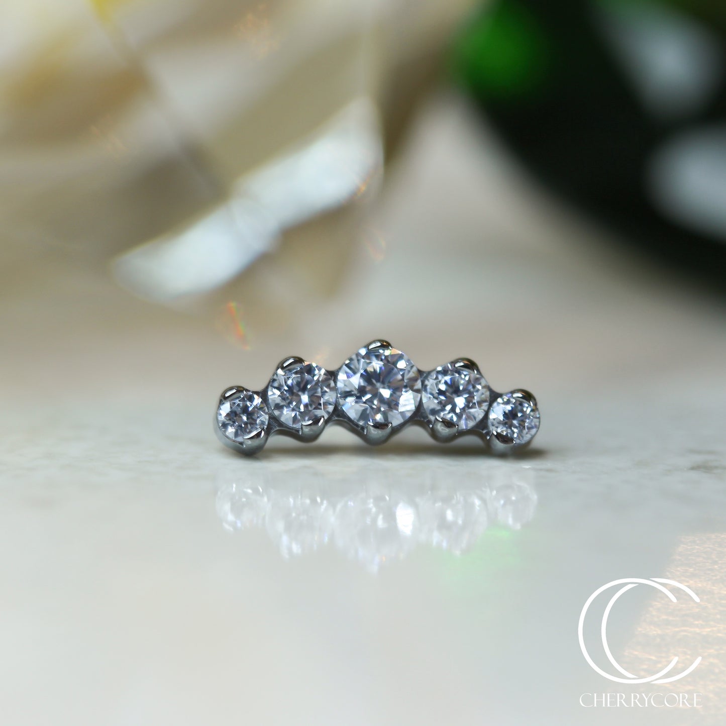 5 Gem Titanium Prium Threadless Attachment