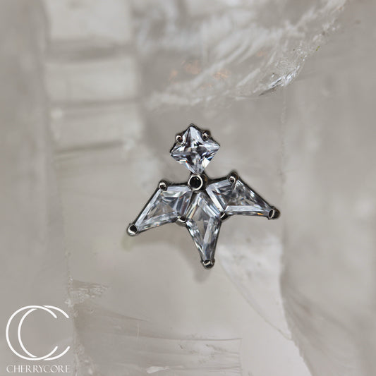 Lyra - CZ- Titanium Threaded attachment