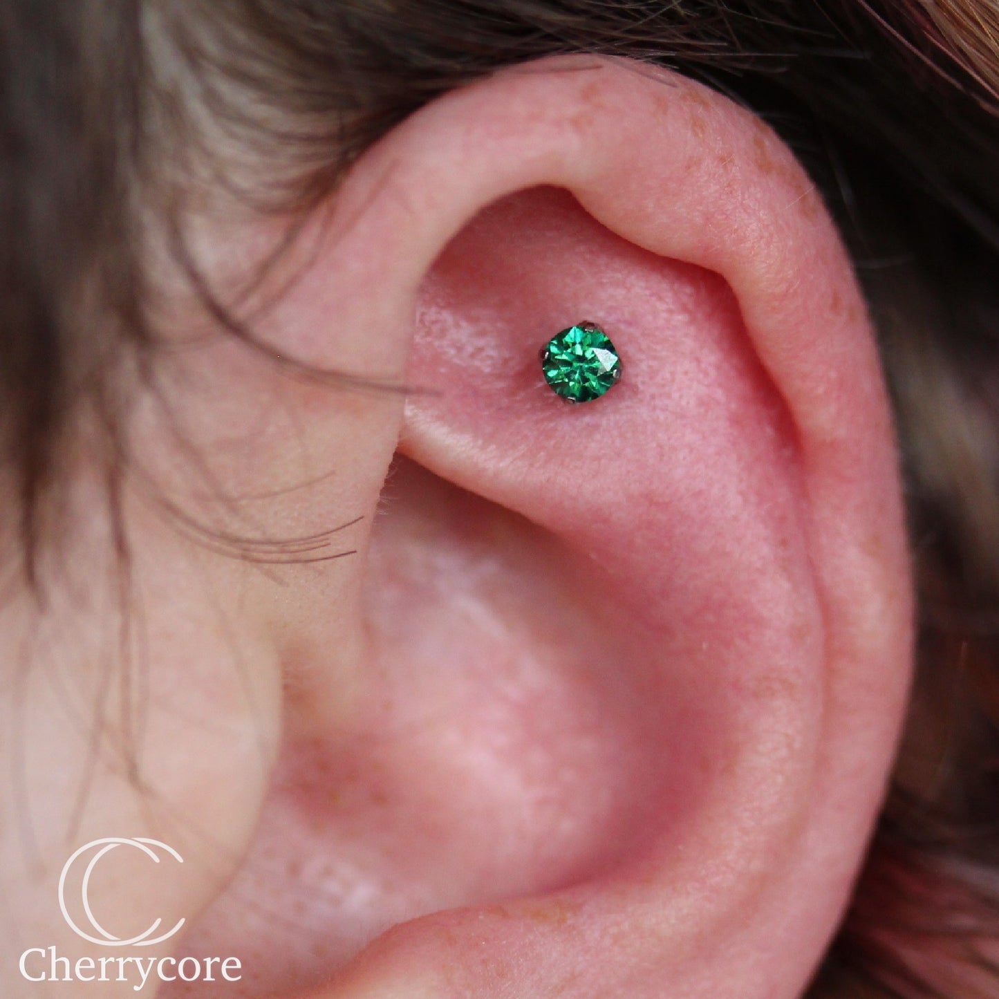 Titanium Prong Set Gem Threadless Attachment