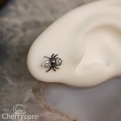 Spider- Cubic Zirconia- Threaded attachment