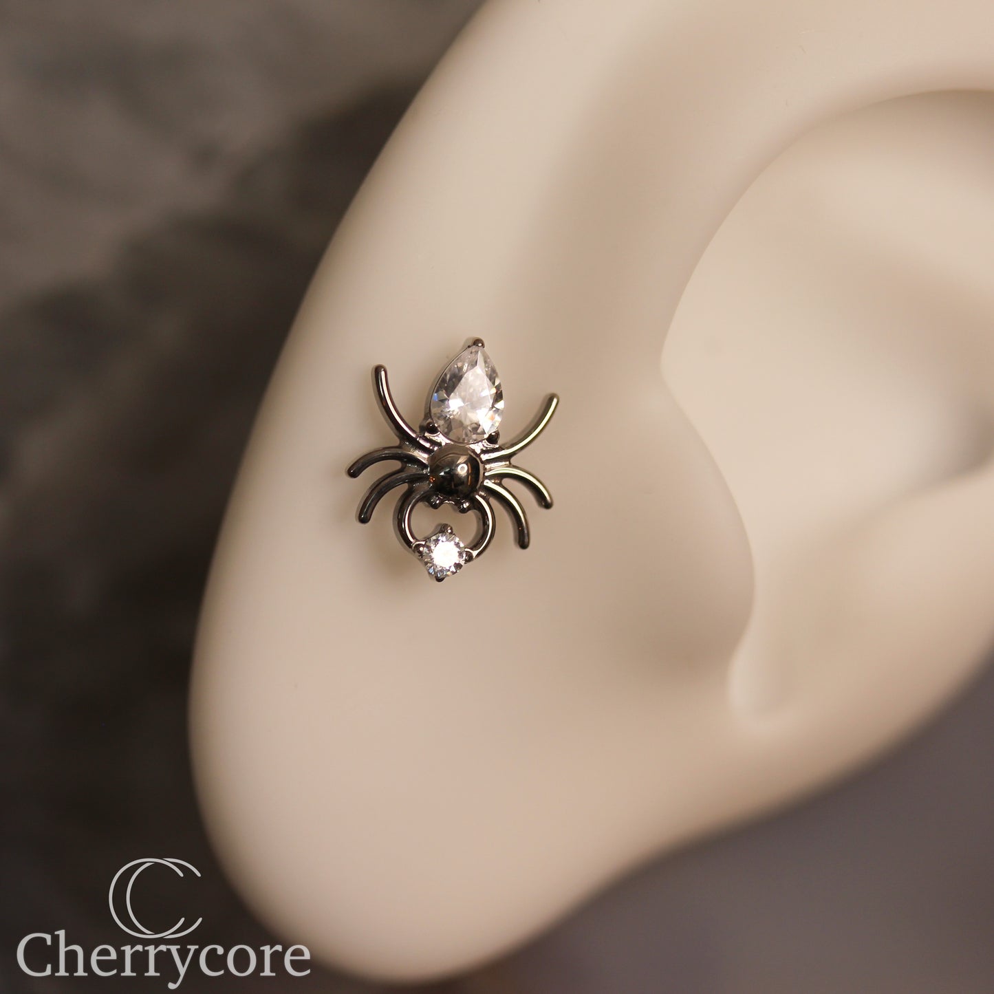 Spider- Cubic Zirconia- Threaded attachment