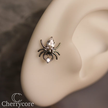 Spider- Cubic Zirconia- Threaded attachment