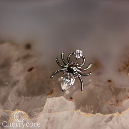 Spider- Cubic Zirconia- Threaded attachment