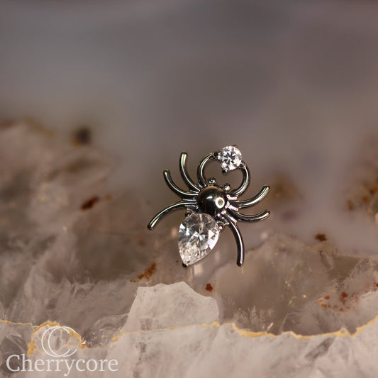 Spider- Cubic Zirconia- Threaded attachment