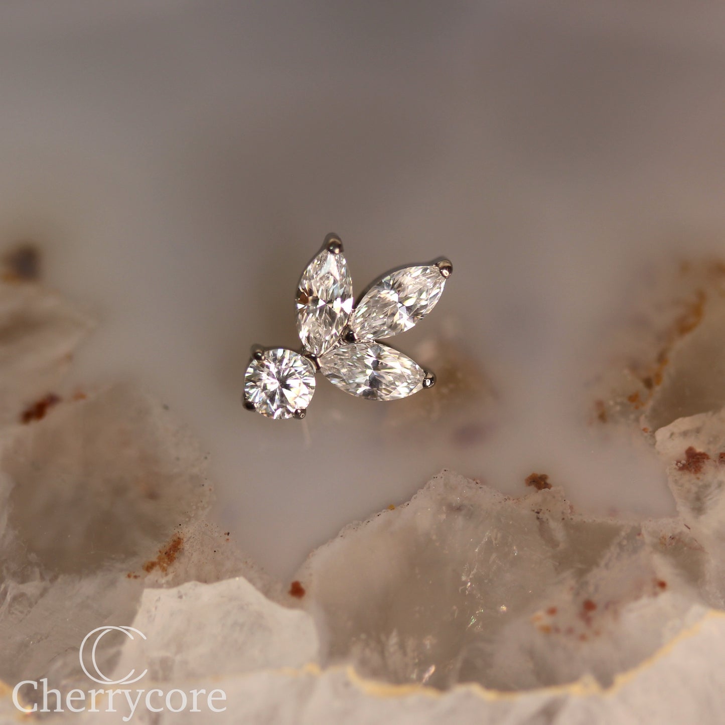 Petal - CZ- Titanium Threaded attachment