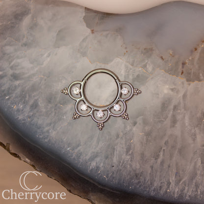Mandala- Implant Grade Titanium -Hinge Ring