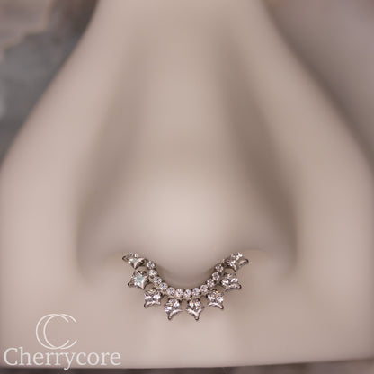 Royalty- Princess Cut Gem Hinge Ring