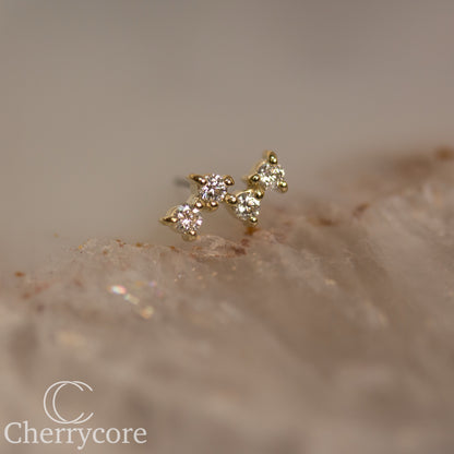 Fizzz- Genuine Lab Diamonds- Threadless attachment