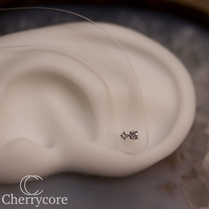 Bebe - Genuine Lab Diamonds-White Gold- Threadless Attachment