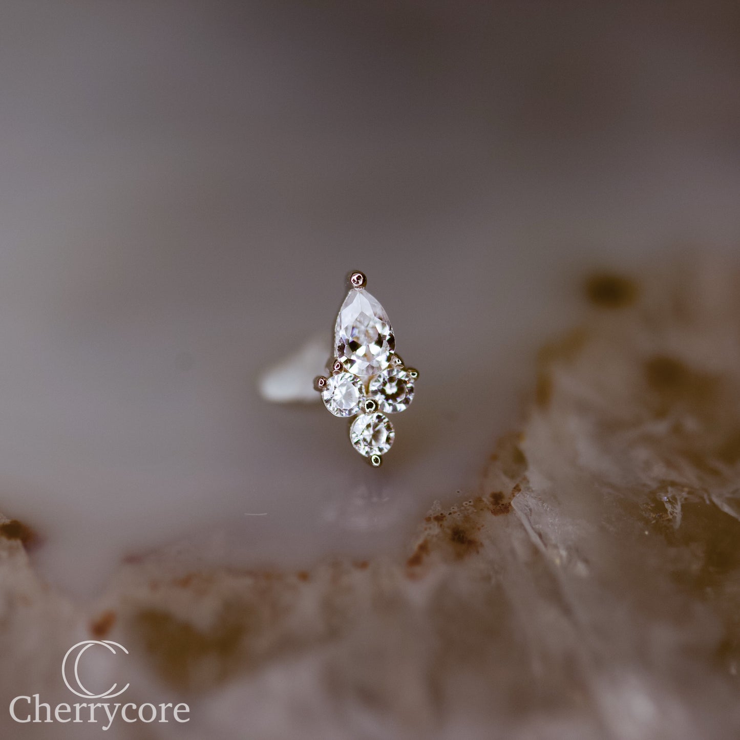 14k White Gold -Empress Threadless Attachment