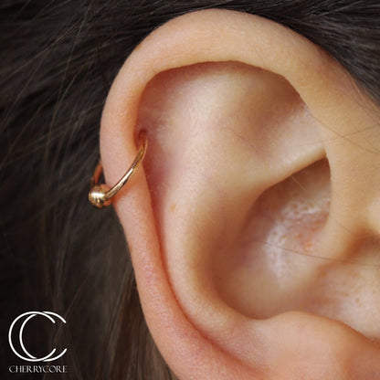 14k Fixed Bead Ring