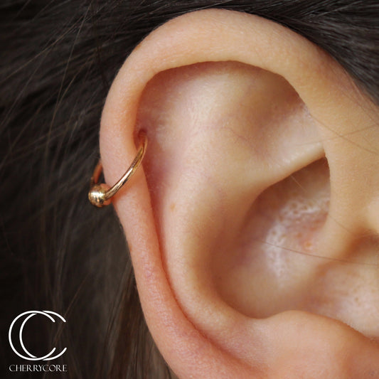 14k Fixed Bead Ring