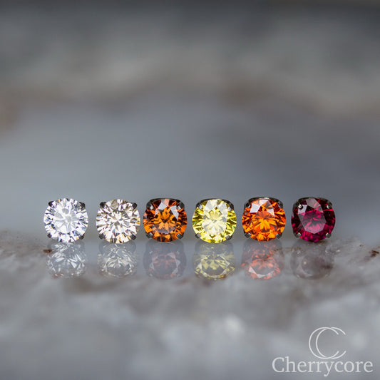 Titanium Prong Set Gem Threadless Attachment