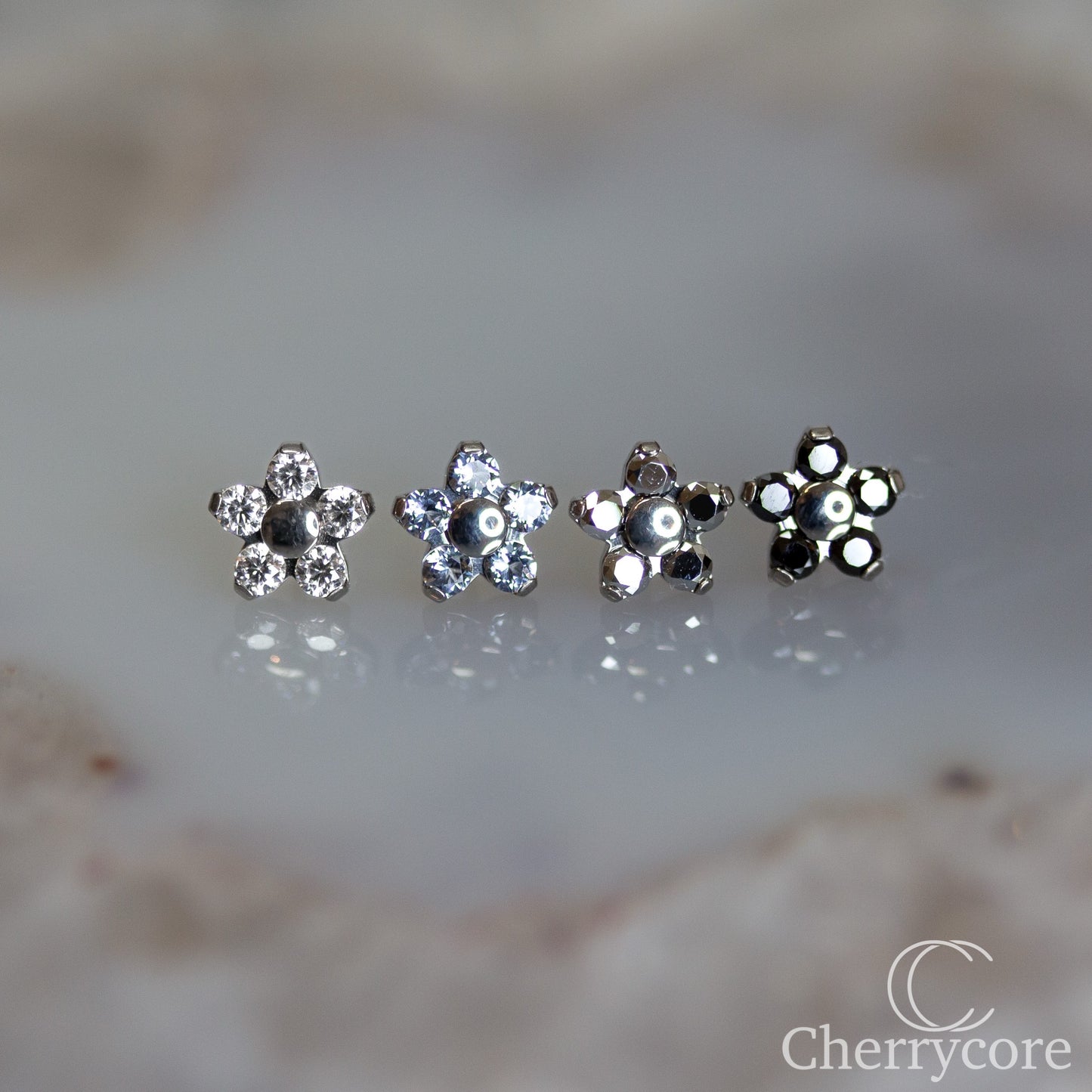 Titanium Flower Threadless Attachment
