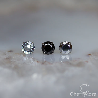 Titanium Prong Set Gem Threadless Attachment