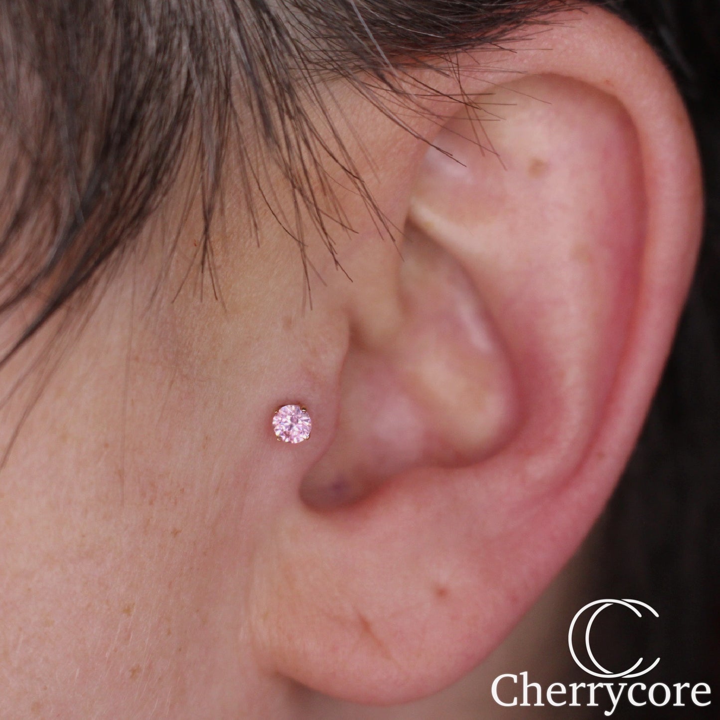 Titanium Prong Set Gem Threadless Attachment